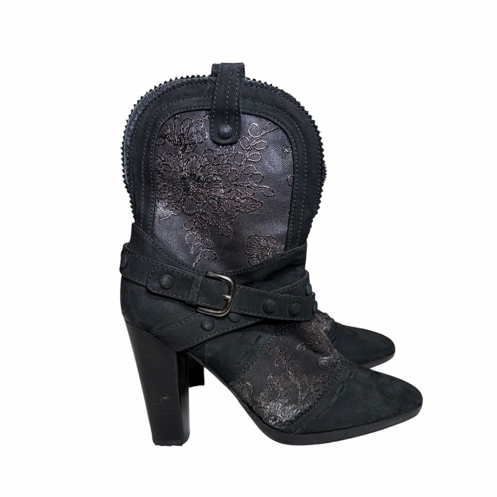 Stuart Weitzman Black Lace Women's Boots